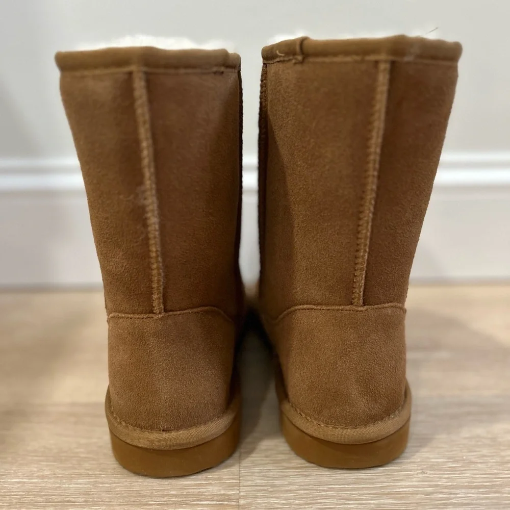Quince Australian Shearling Mid Calf Boots Pecan Brown Women’s Size 8 NEW